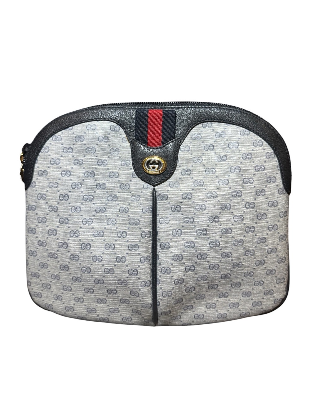 Gucci Vintage GG Monogram Supreme Coated Canvas Dome Shoulder Crossbody Bag